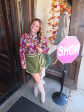 Load image into Gallery viewer, Burgandy Bloom Top