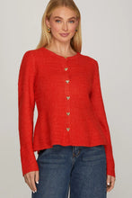 Load image into Gallery viewer, Queen Of Hearts Cardigan
