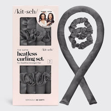 Load image into Gallery viewer, Satin Heatless Curlers - Charcoal