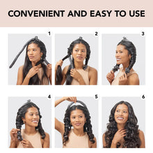 Load image into Gallery viewer, Satin Heatless Curlers - Charcoal