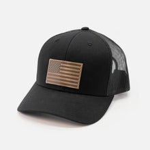 Load image into Gallery viewer, American Flag Hat - Black