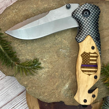 Load image into Gallery viewer, Police Badge Pocket Knife