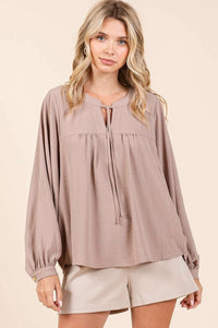 Taupe Me Away Top