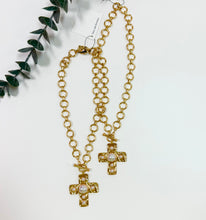 Load image into Gallery viewer, Pearl Cross Necklace
