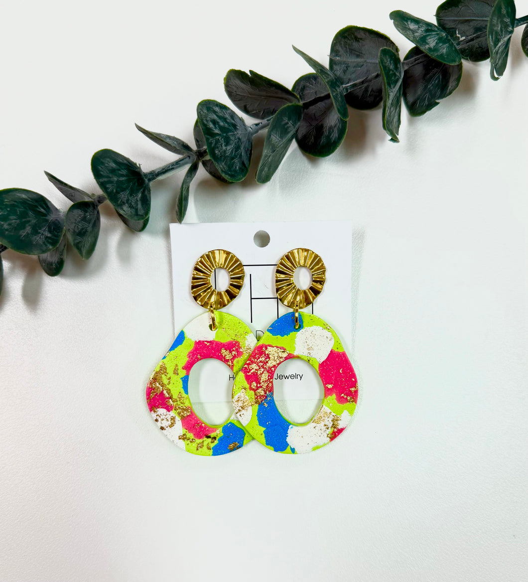 Color Splash Clay Earring