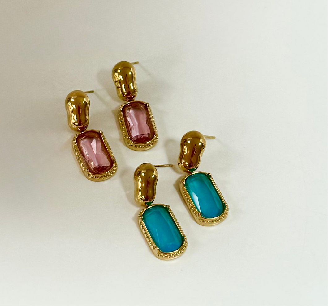 Stone Drop Stud