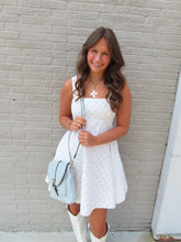 Load image into Gallery viewer, Bows &amp; Bliss Denim Dress
