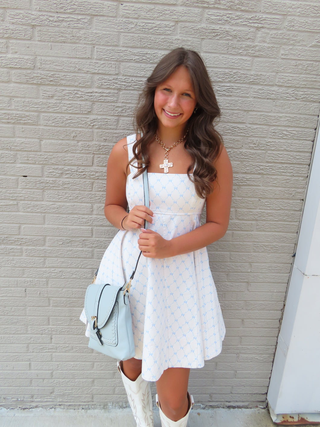 Bows & Bliss Denim Dress