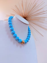 Load image into Gallery viewer, Sweet As Candy Beaded Necklace- Aqua
