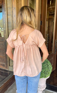 Blush Babydoll Blouse