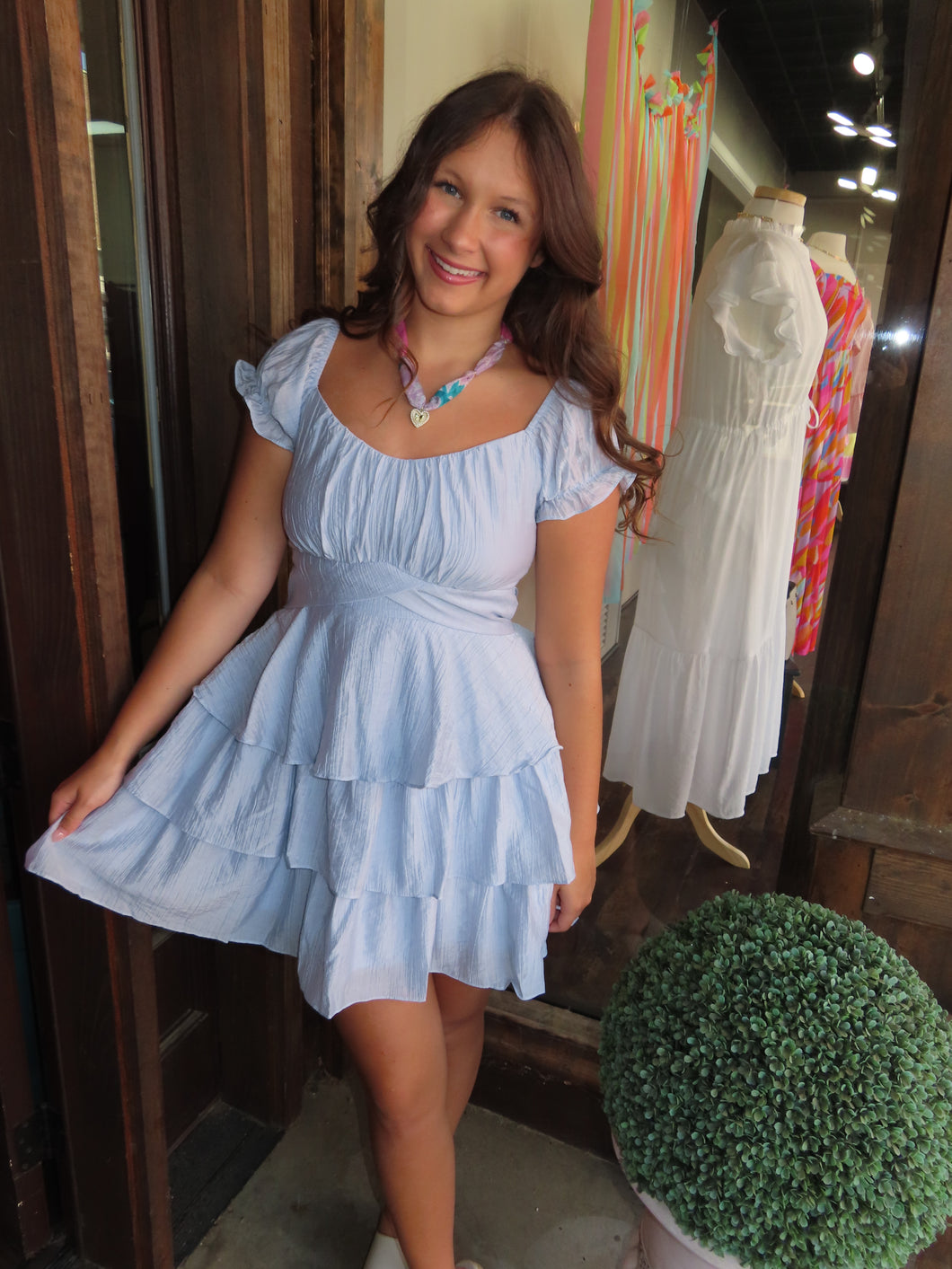 Blue Skies Mini Dress