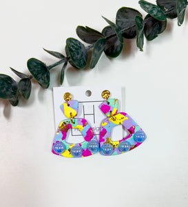 Indigo Summer Clay Earring