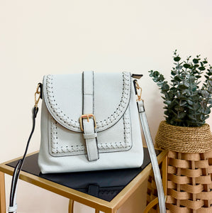 Whipstitch Flapover Crossbody