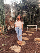 Load image into Gallery viewer, Striped Daisy Top
