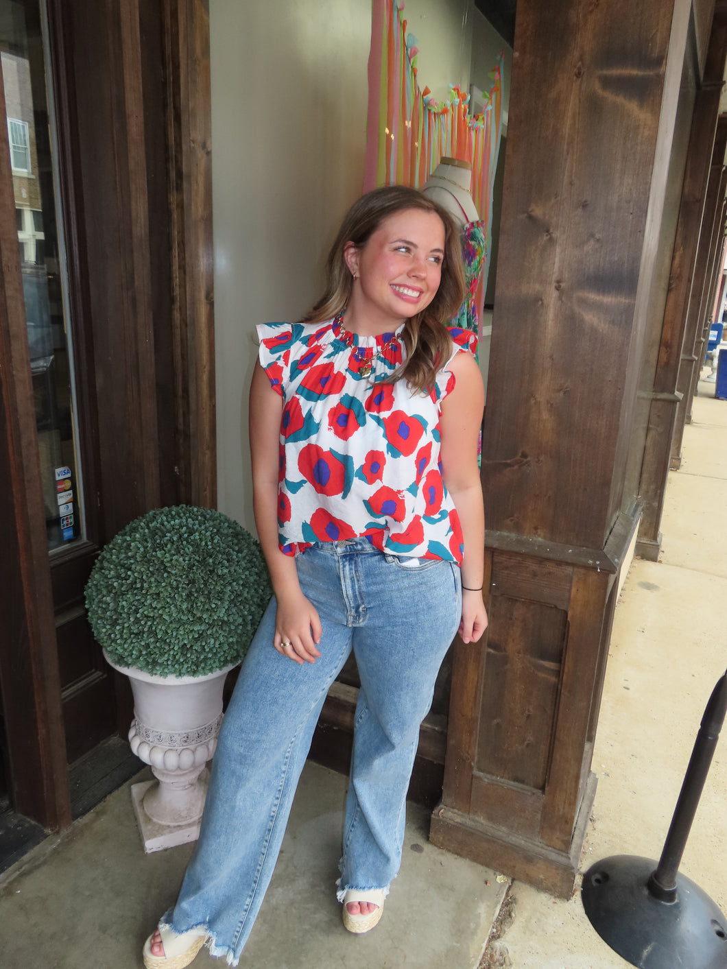 Color Splash Sleeveless Top