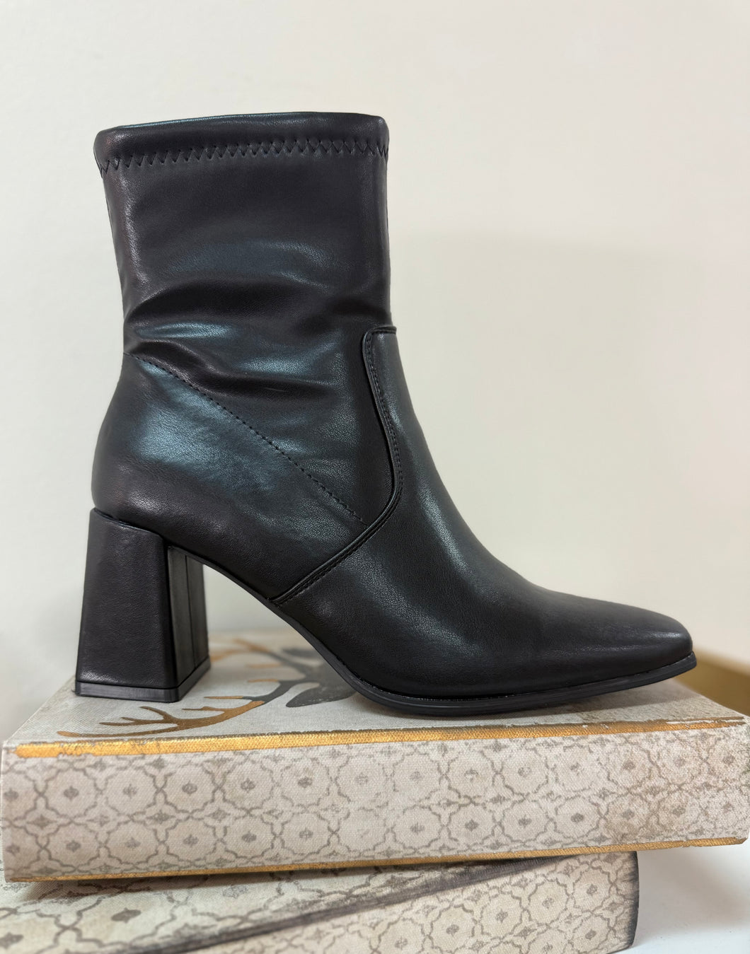 Cachet Black Bootie