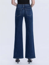 Load image into Gallery viewer, High Rise Dark Flare Denim
