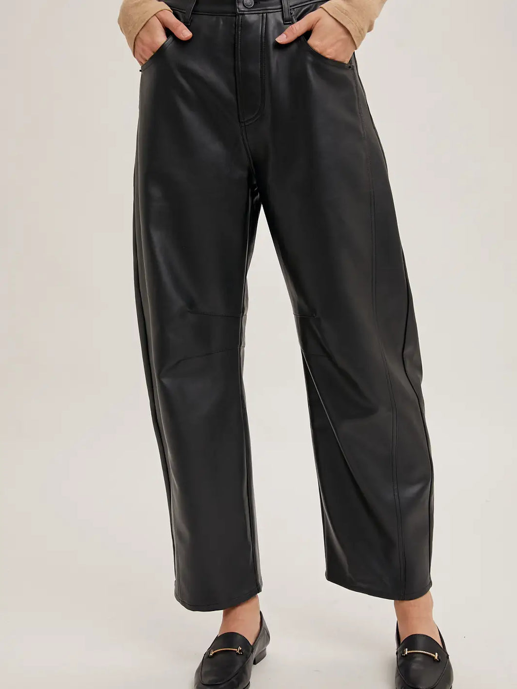 Black Barrel Pants