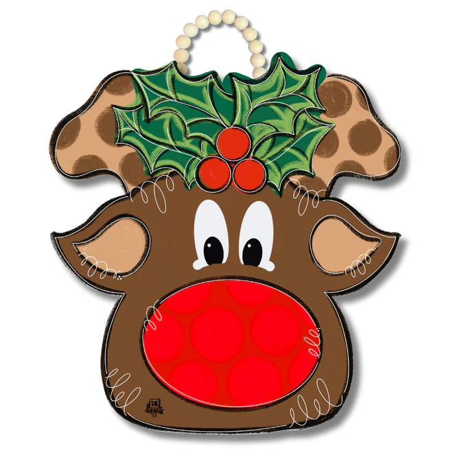 Door Hanger - Rudolph