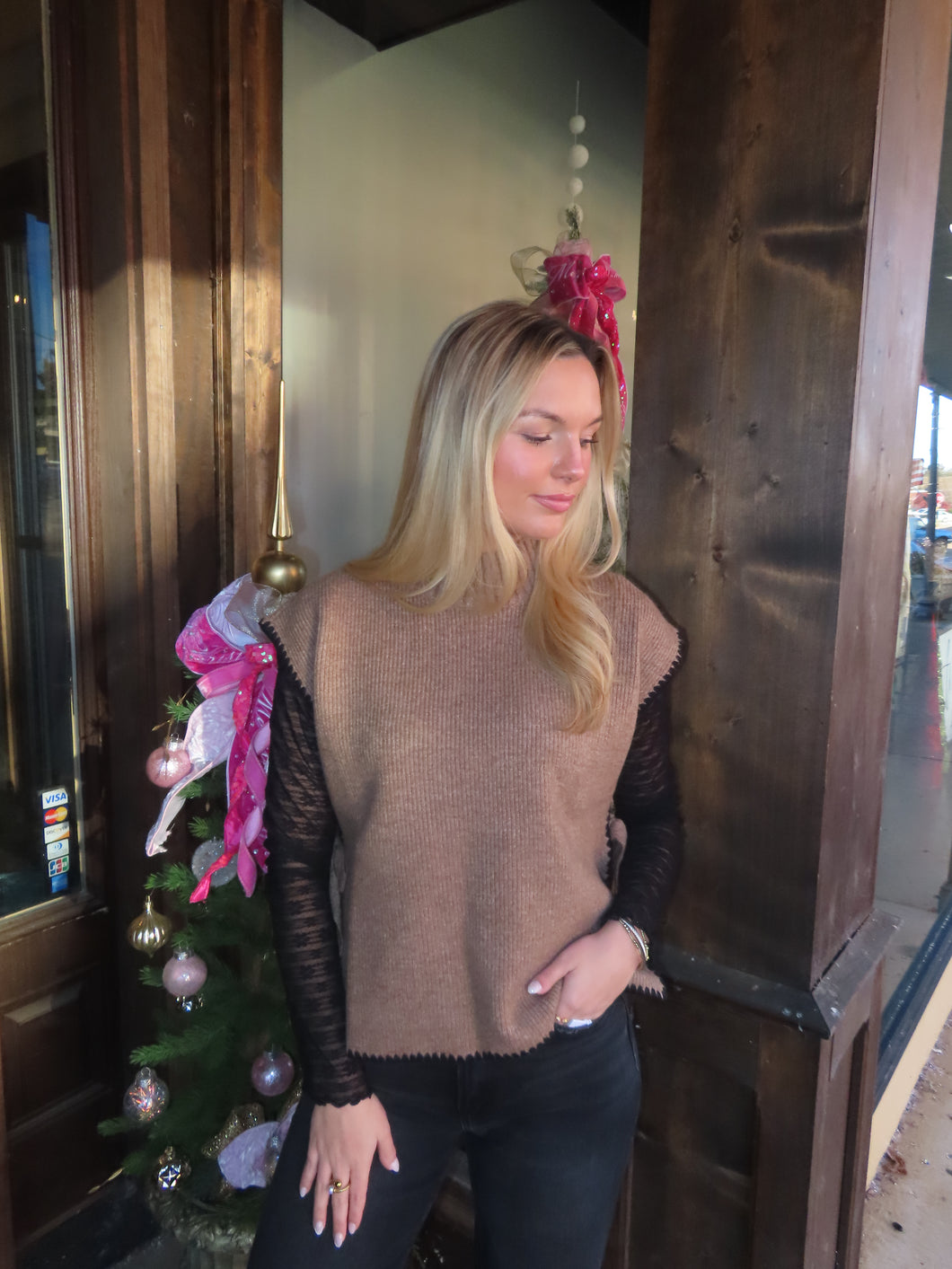 Mocha Magic Sleeveless Sweater