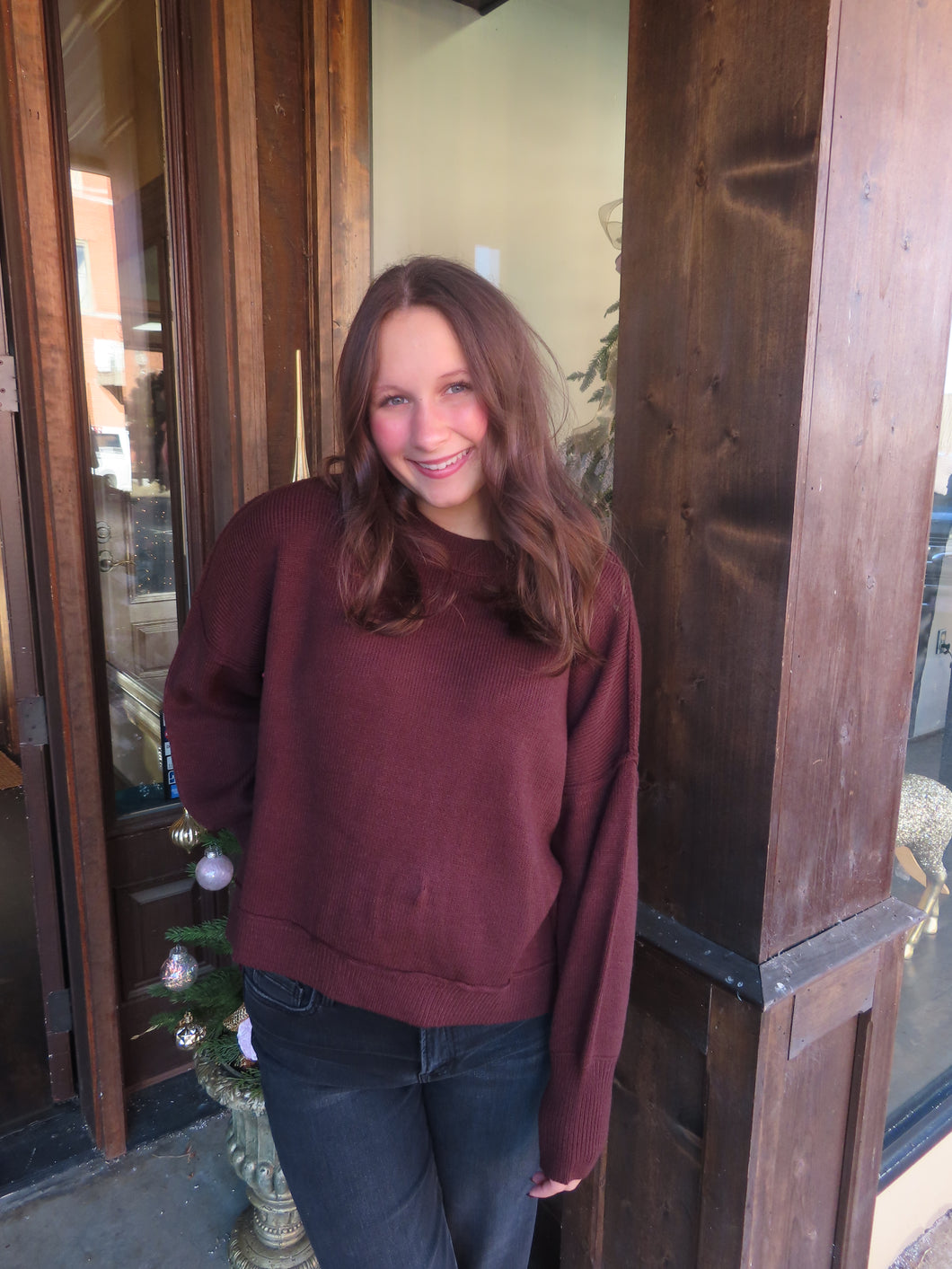 Feelin’ Fine Sweater - Chocolate