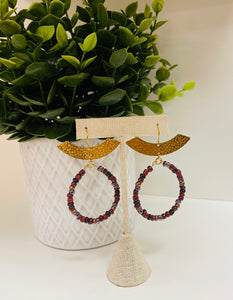 Half Arch Beaded Earrings