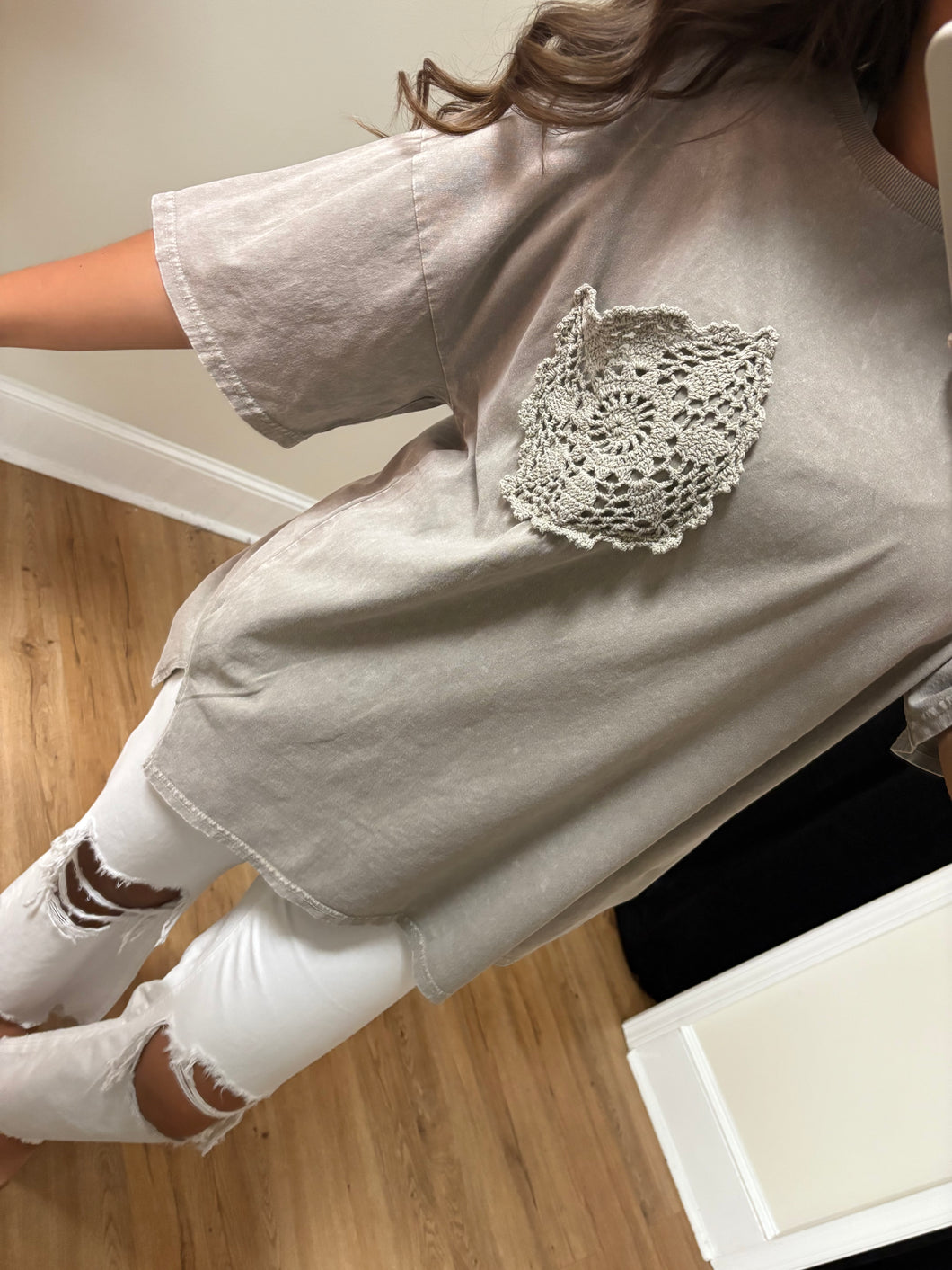 Faded Find Pocket Tee - Mushroom