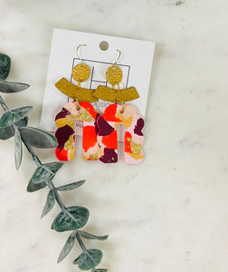 Fall Is In The Air Clay Earrings