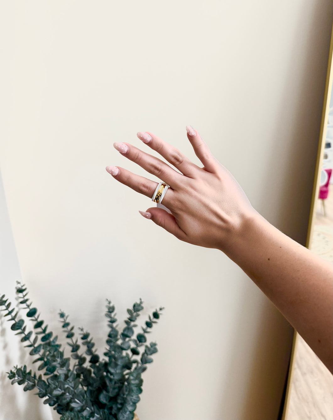 Gold/White Ring