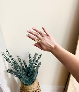 Gold Oval Ring