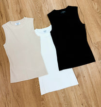 Load image into Gallery viewer, Sleeveless Staple Top- Taupe
