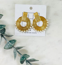 Load image into Gallery viewer, Gold + Pearl Earring
