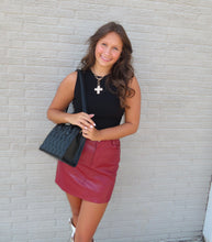 Load image into Gallery viewer, Counting On You Skirt - Wine
