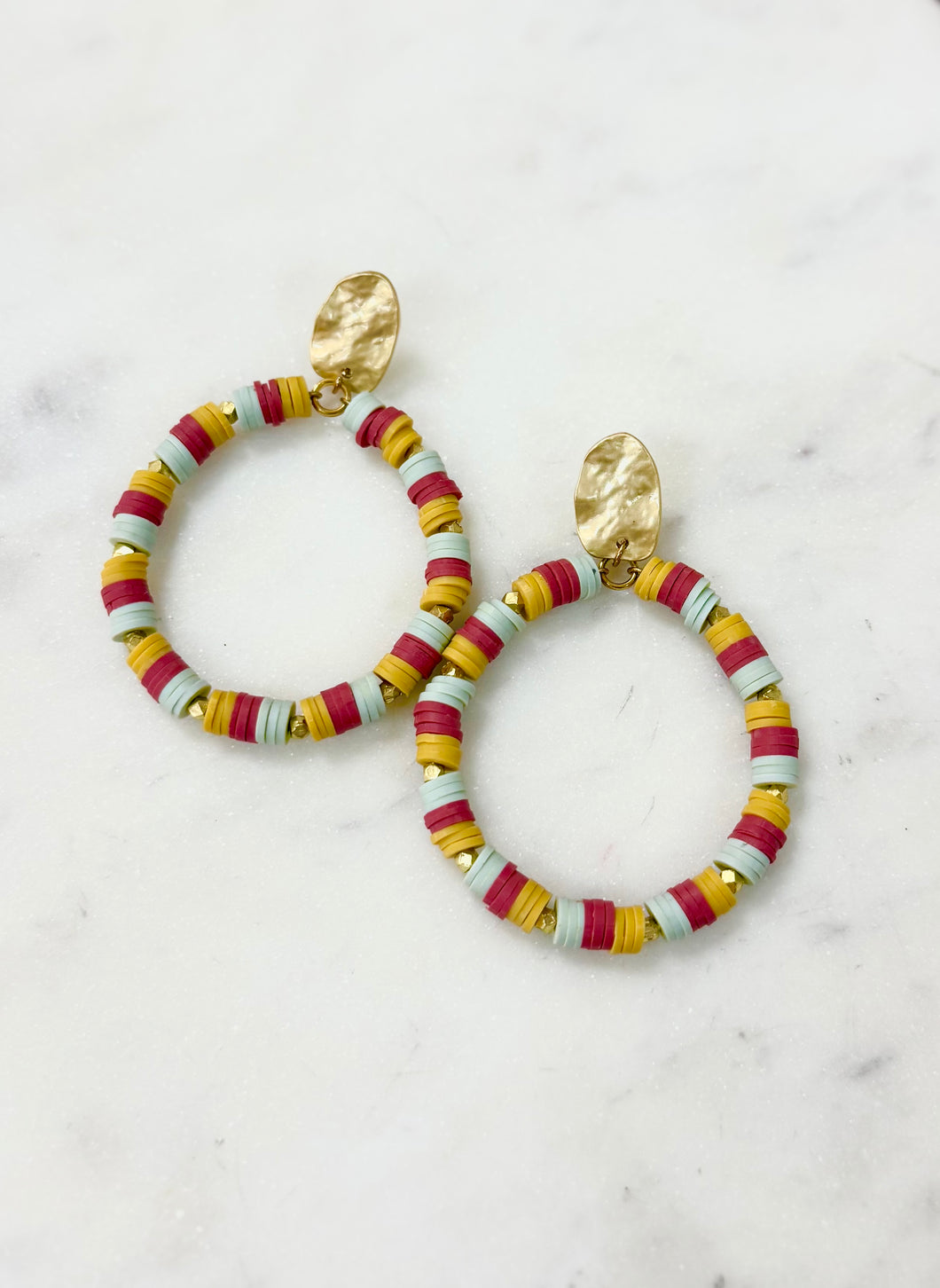 Fall Disc Earrings