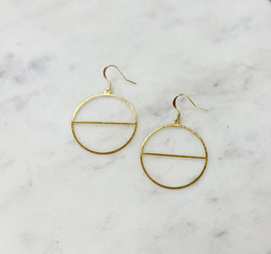 Circle Line Earrings