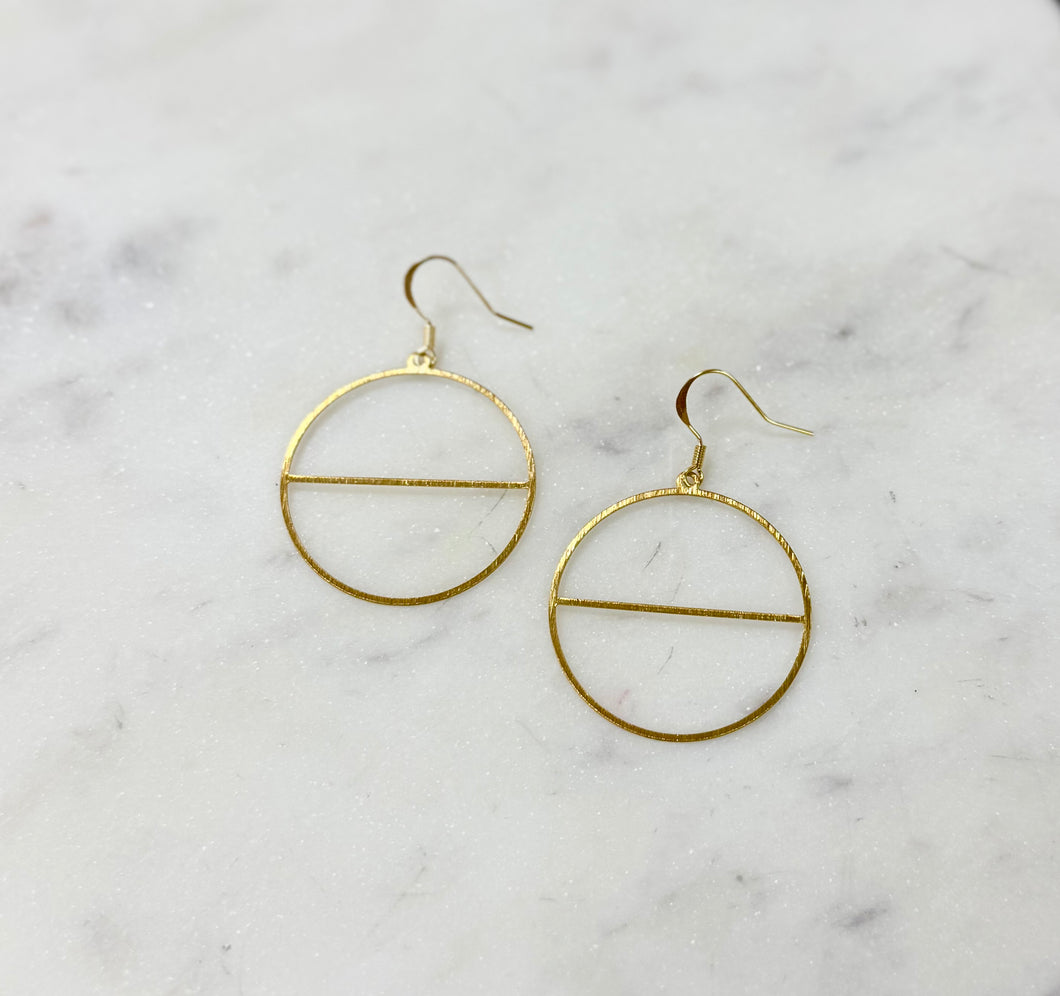 Circle Line Earrings