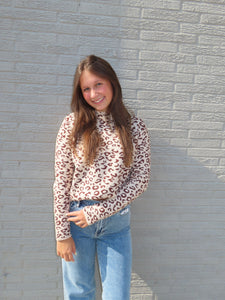 Spotted Snuggles Mockneck Sweater