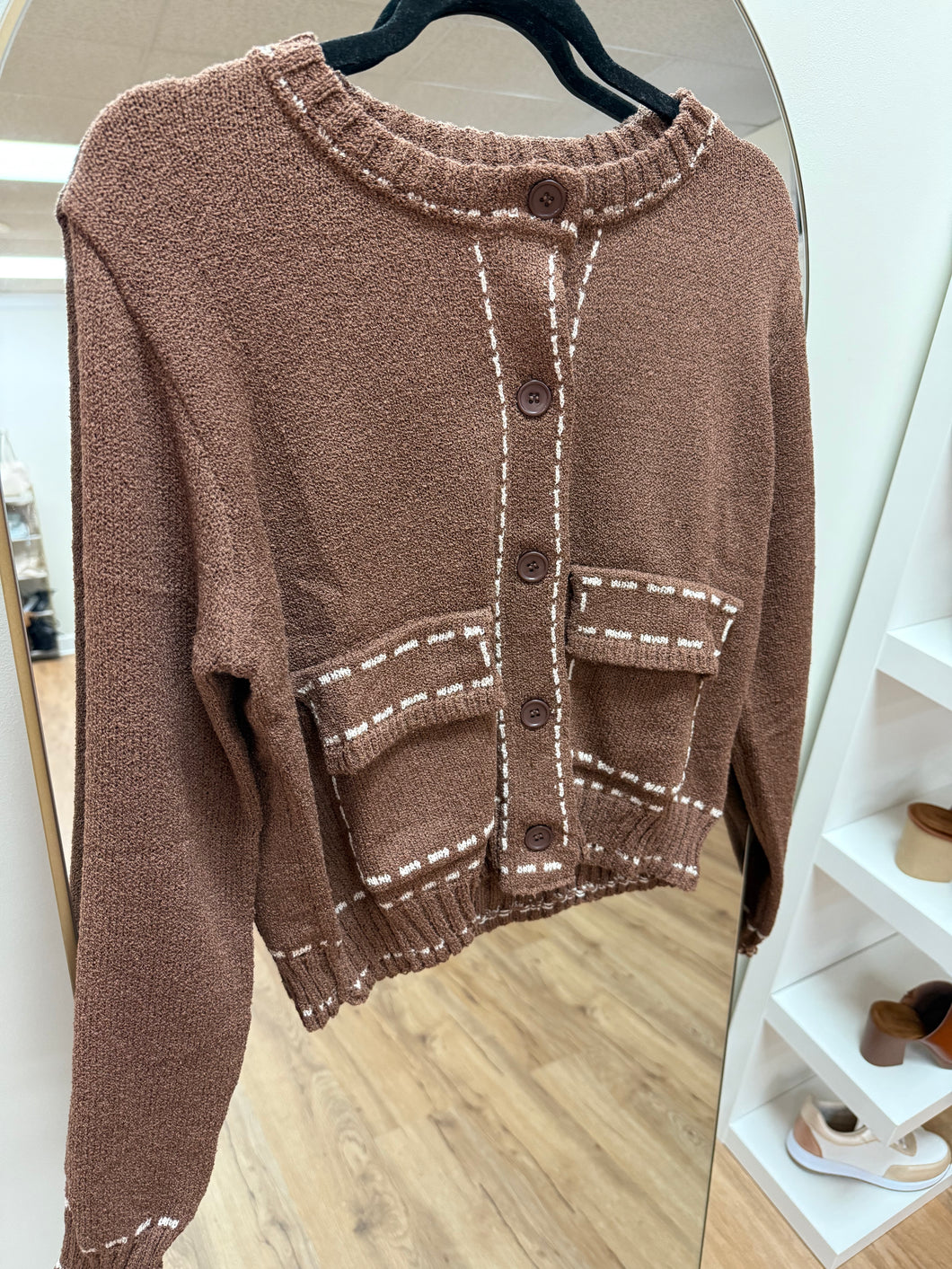 Gingerbread Making Cardigan