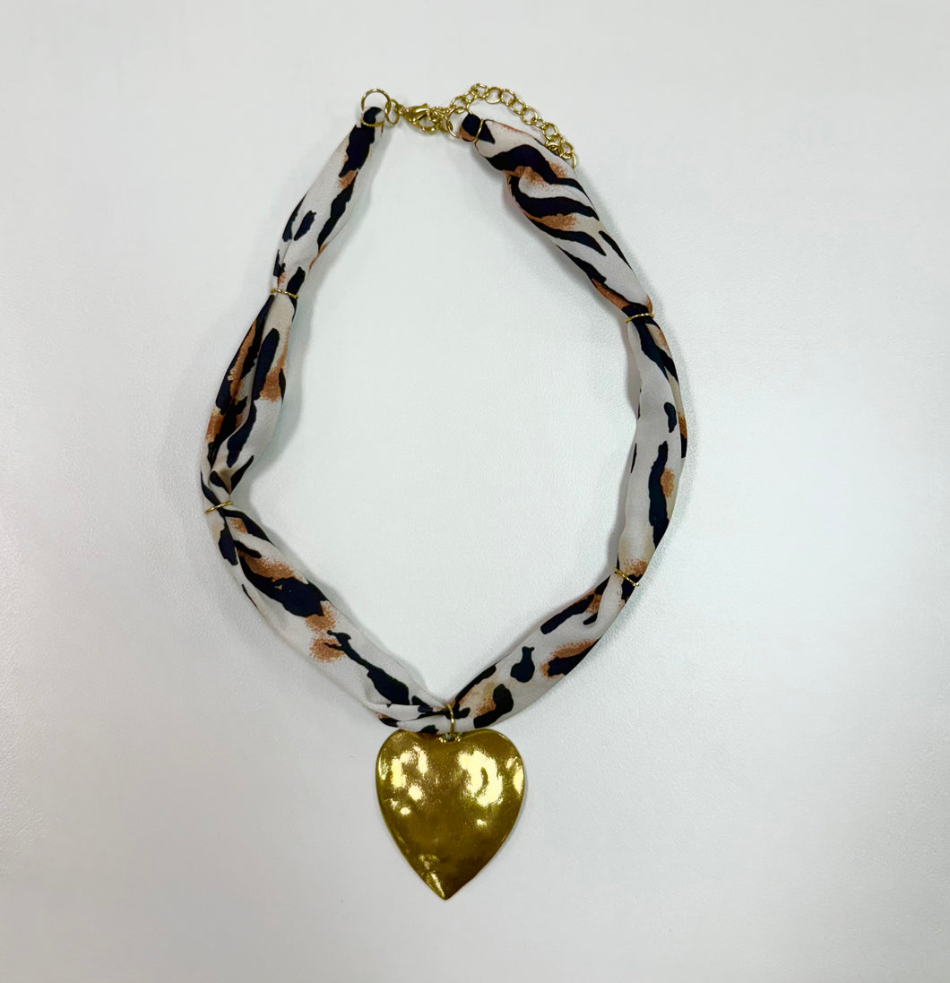 Wild/Heart Scarf Necklace