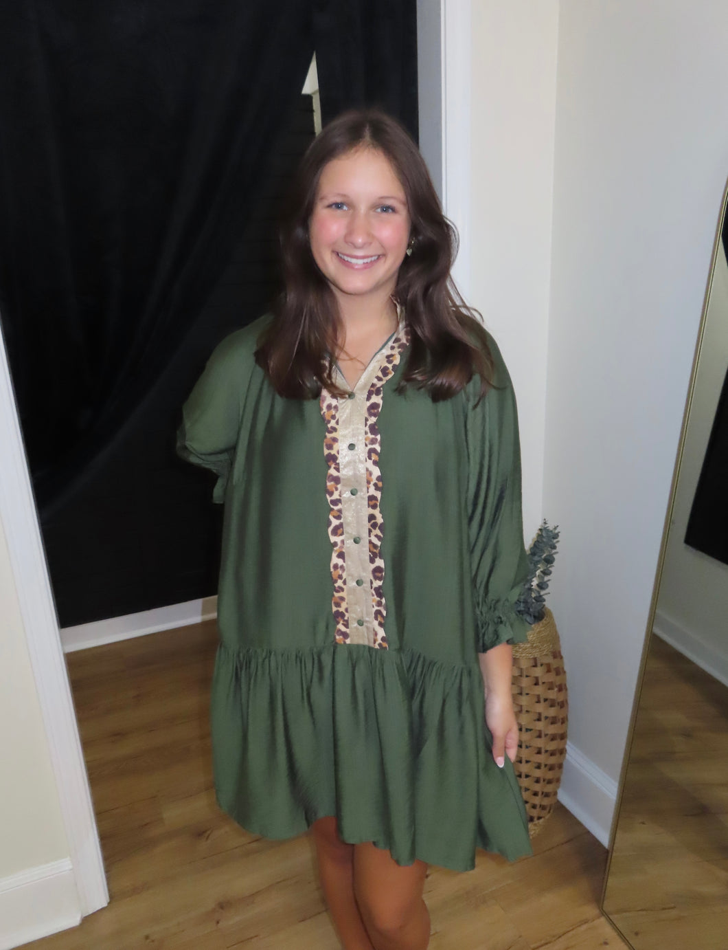 Olive Fall Dress