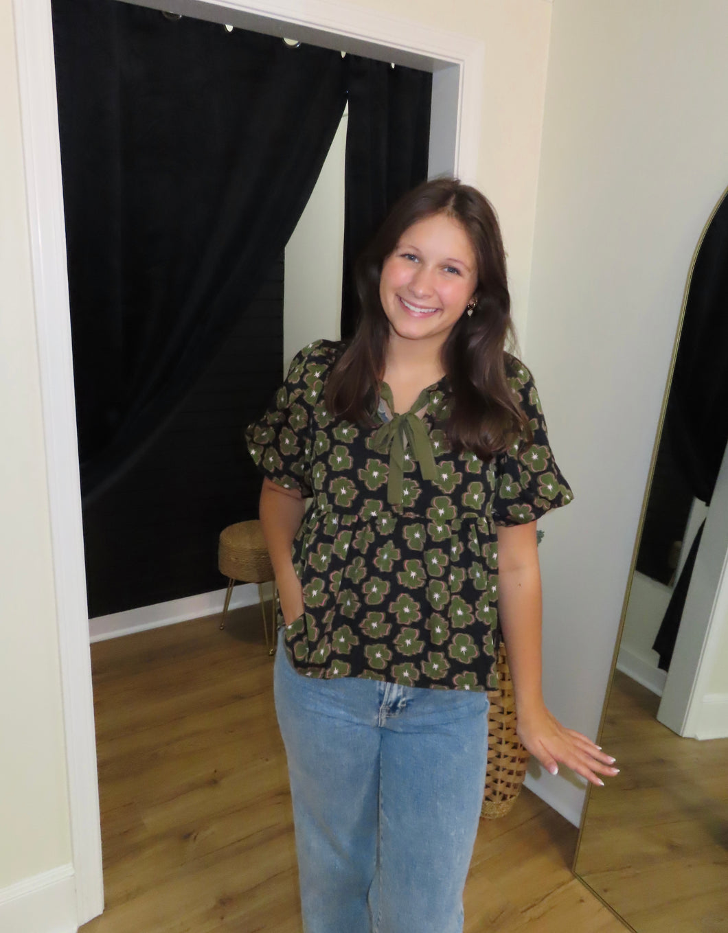 Olive You Knot Blouse