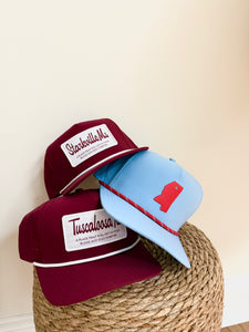 Embroidered OX MISS Hat - Baby Blue