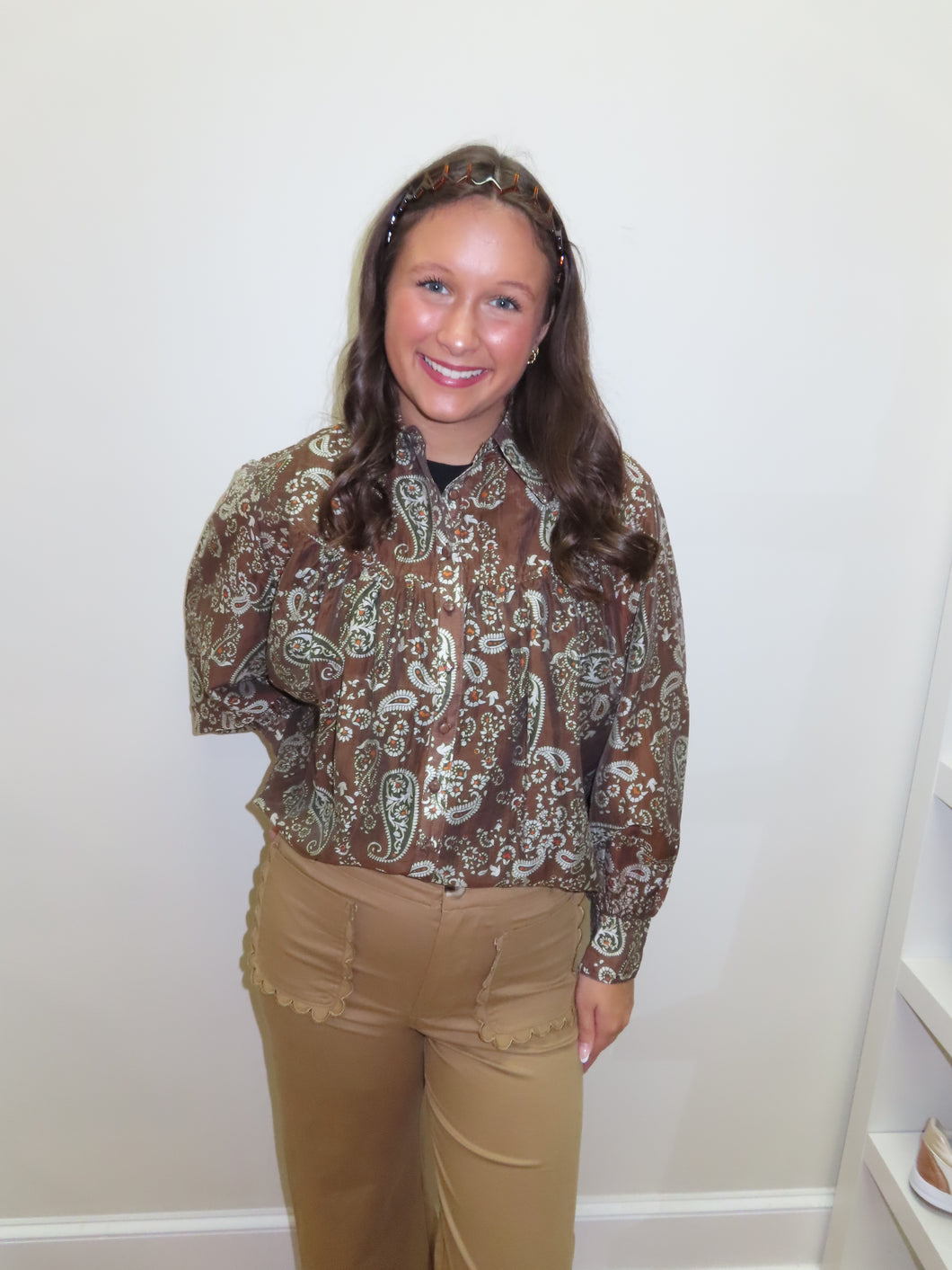 Chestnut Charm Blouse