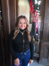 Load image into Gallery viewer, Midnight Love Mock Neck Top

