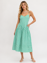 Load image into Gallery viewer, Lime Lines Dress
