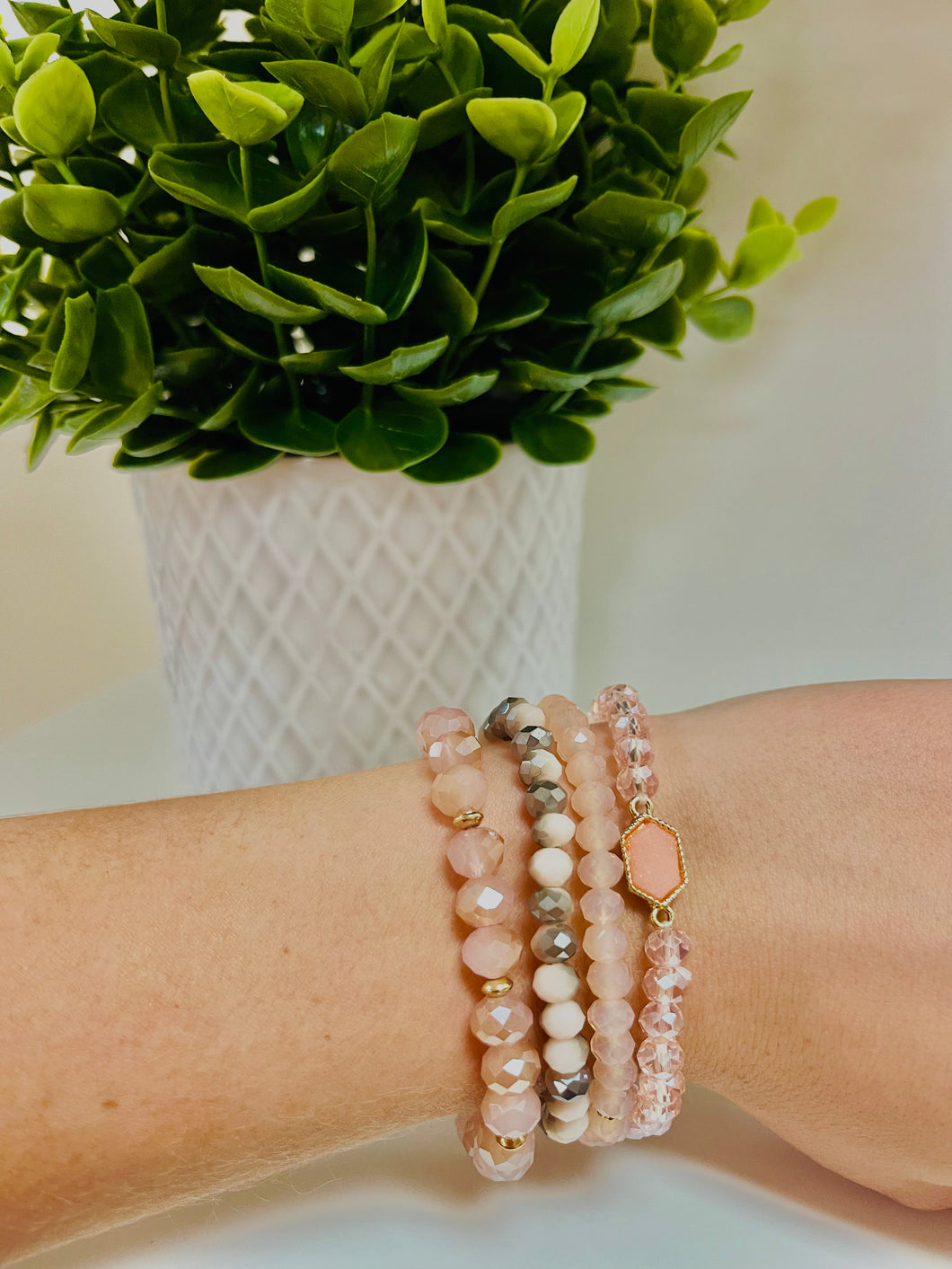 Pink Bracelet Stack