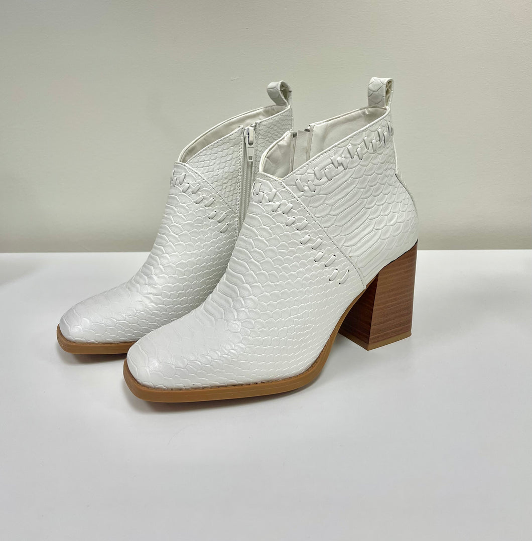 Not So Basic White Bootie