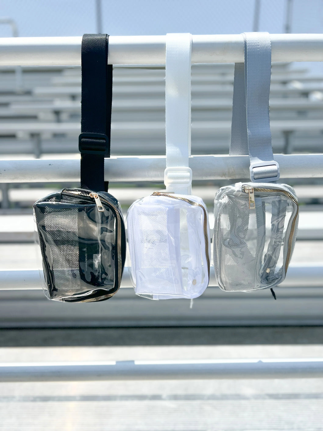 Clear Game Day Bum Bag- White