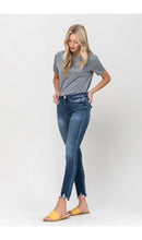 Load image into Gallery viewer, Distressed Fray Hem Skinny Jean
