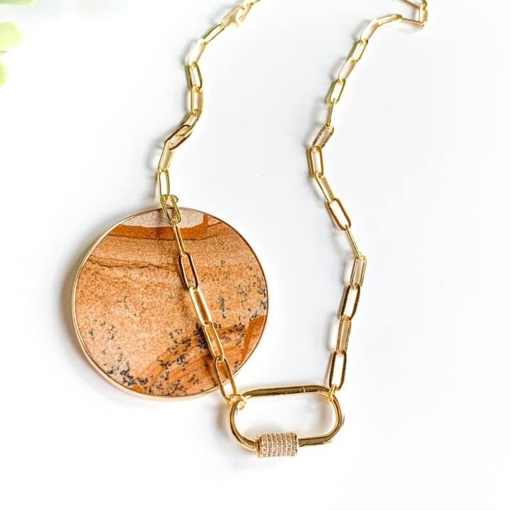 Simply Pave Clasp Necklace